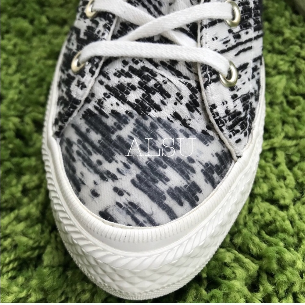 NWT Converse💥Gemma HI Egret Black/White W AUTHENT - Picture 5 of 7